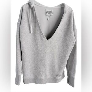 Victoria's Secret Light Gray Deep V-Neck Hoodie